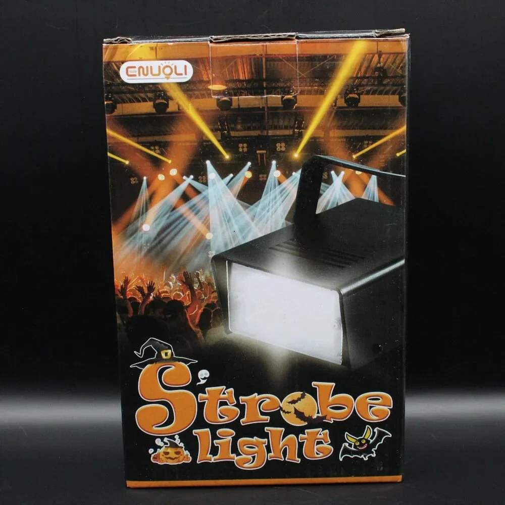 Mini LED Strobe Light White Color with 24 Super Bright LED Variable Speed